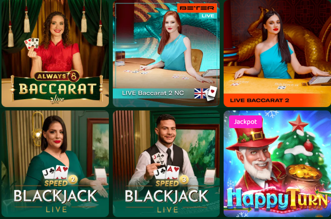50 Crowns Casino table games