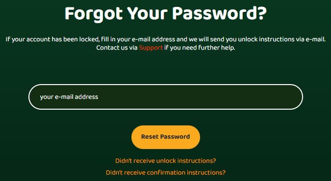 Forgot password 50crown